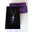 DNA Schmuck Violettes Blatt mit DNA-Granulat – Blattförmiges Schmuckstück für Spiritualität, Schutz & Balance – Mit Geschenkbox