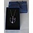 DNA Schmuck Purpur Herz – Herzförmiges Schmuckstück mit DNA-Granulat Resonanzfilter – Symbol für Kraft, Spiritualität & Schutz – Mit Geschenkbox