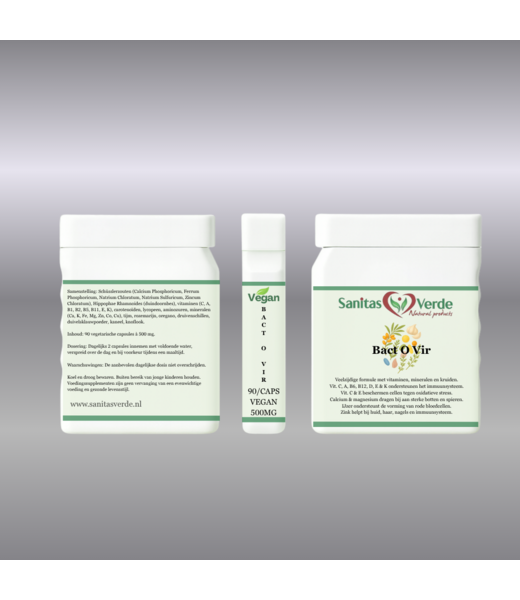 Sanitas Verde Bact-O-Vir 90 vegan capsules Support the immune system*