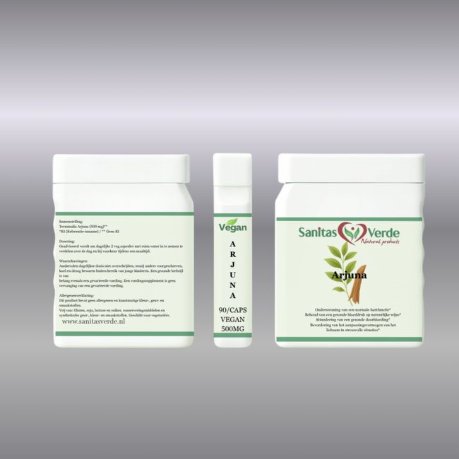 Arjuna Extract  Terminalia Arjuna voor hartfunctie en circulatie* 90 vegan capsules 500 mg