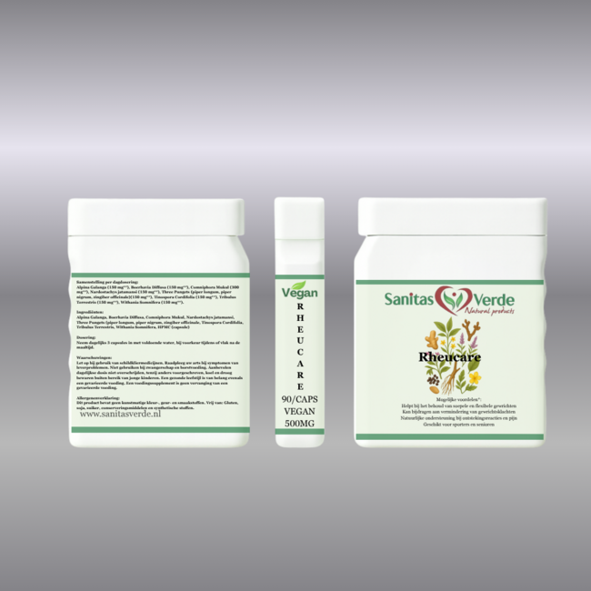 Rheucare 90 vegan capsules met kurkuma, gember en boswellia  natuurlijke ondersteuning van gewrichten en spieren*