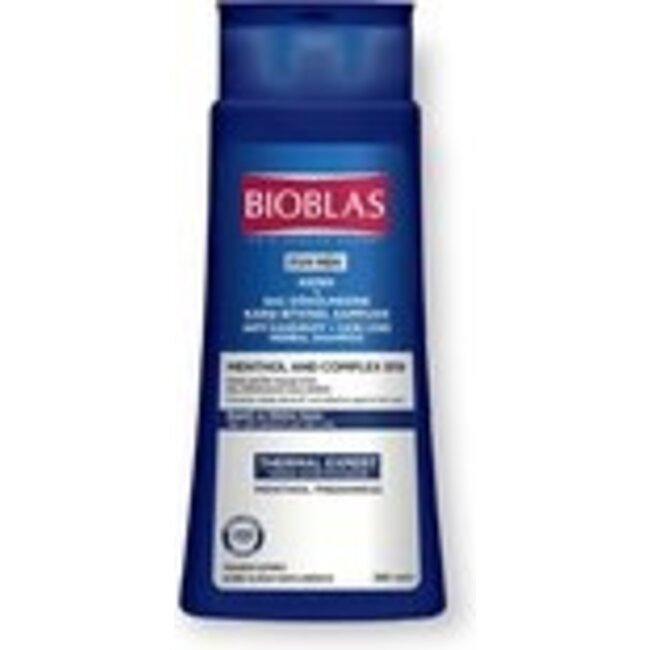 Bioblas Menthol & Complex B19 Shampoo  Gegen Schuppen und Haarausfall  Erfrischende Pflege 360 ml