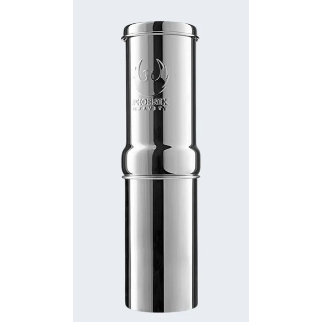 Phoenix Gravity  1 Liter RVS Waterfilter compleet met 1 Carbonfilter, draagtas en 950 ml Drinkfles