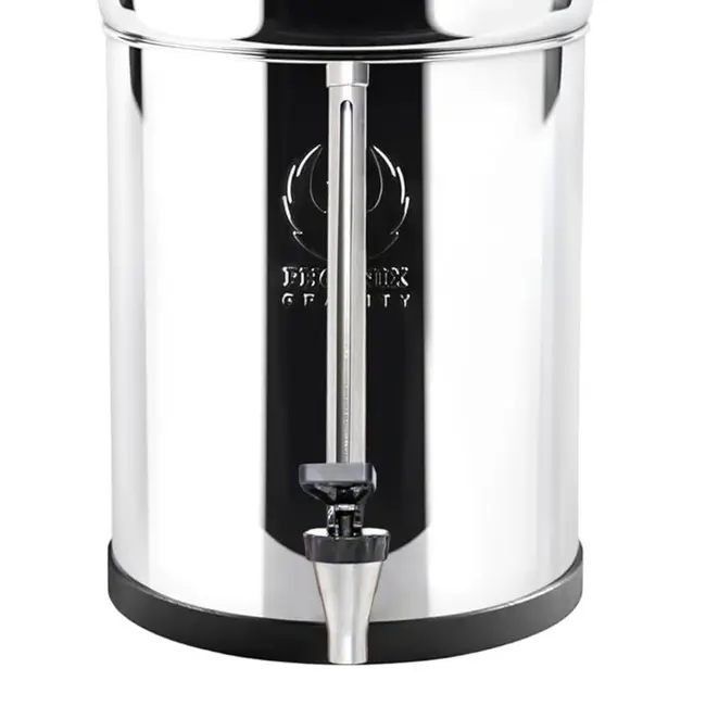 Phoenix Vision Tap 12L  Edelstahl-Wasserhahn mit Transparenter Füllstandsanzeige für Phoenix Gravity 12 Liter