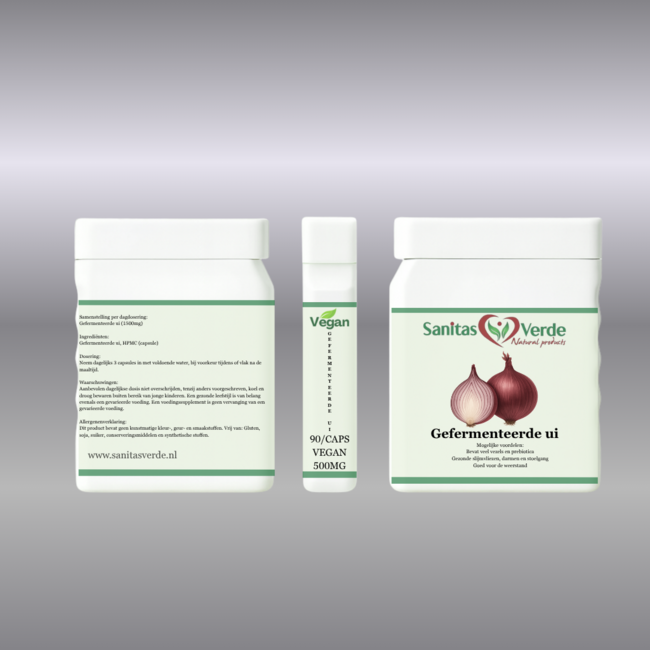 Fermentierter Zwiebelextrakt in 90 vegetarischen Kapseln zur Unterstützung von Darm Abwehrkraft und Schleimhäuten