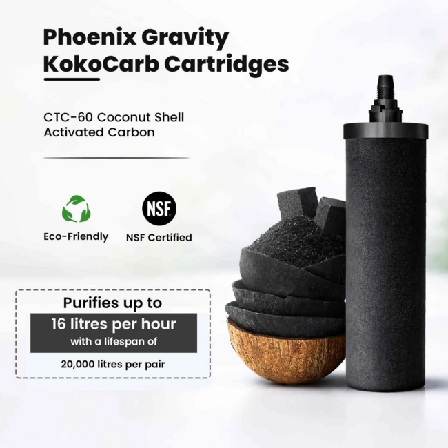 NEUE Phoenix Gravity KokoCarbfilters  (2er-Set)