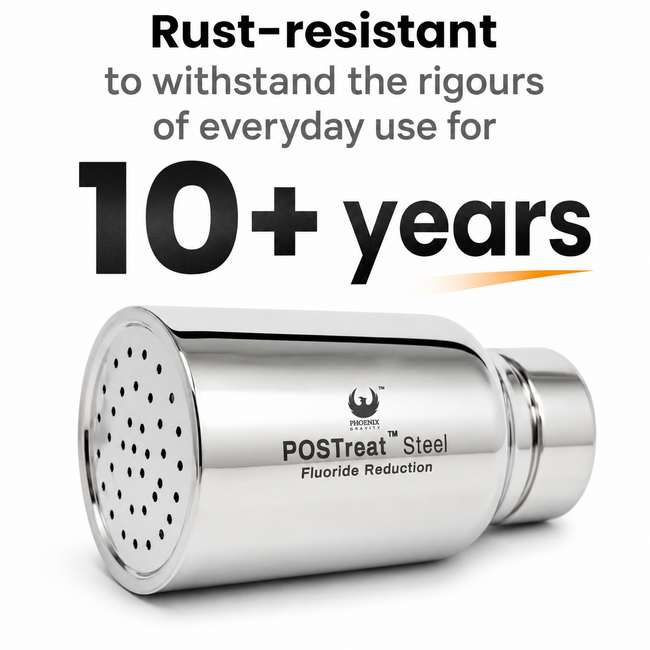 Phoenix POS Treat Fluorid- & Arsenfilter – 2er-Set – >95% Fluoridreduzierung – Edelstahl AISI 304