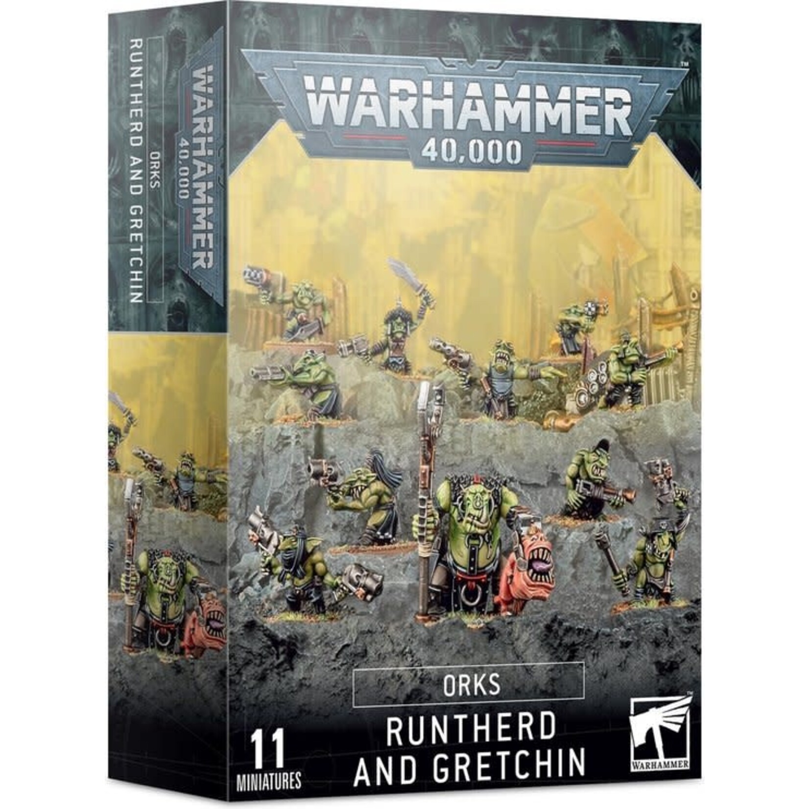 Warhammer 40k Orks Runtherd and Gretchin