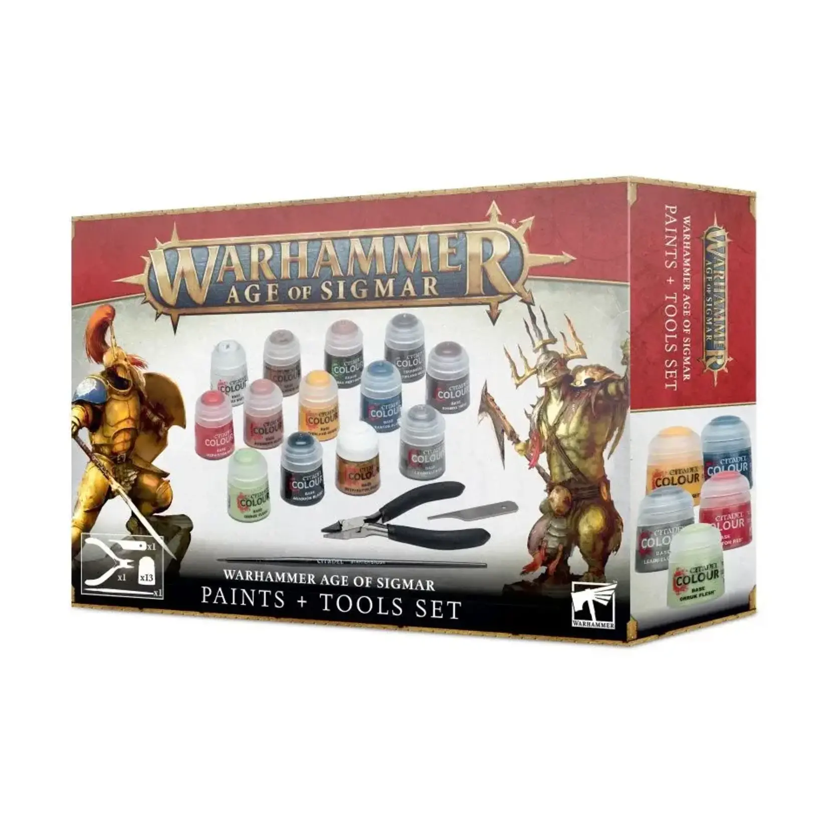 WarHammer Warhammer Age of Sigmar Paints + Tools Set