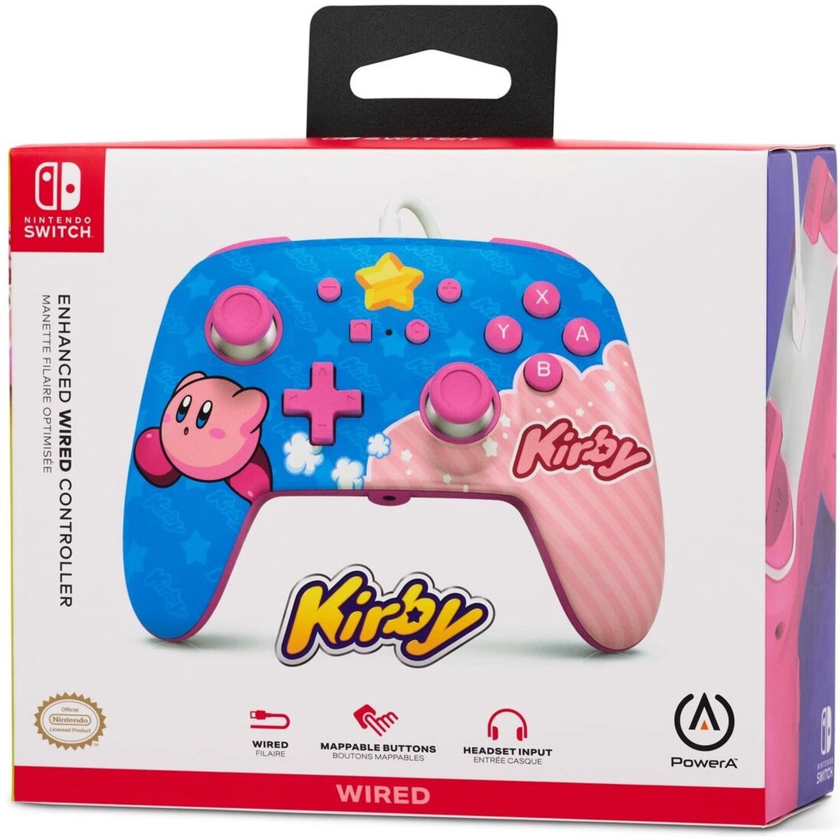 Wired Controller Kirby - Nintendo Switch
