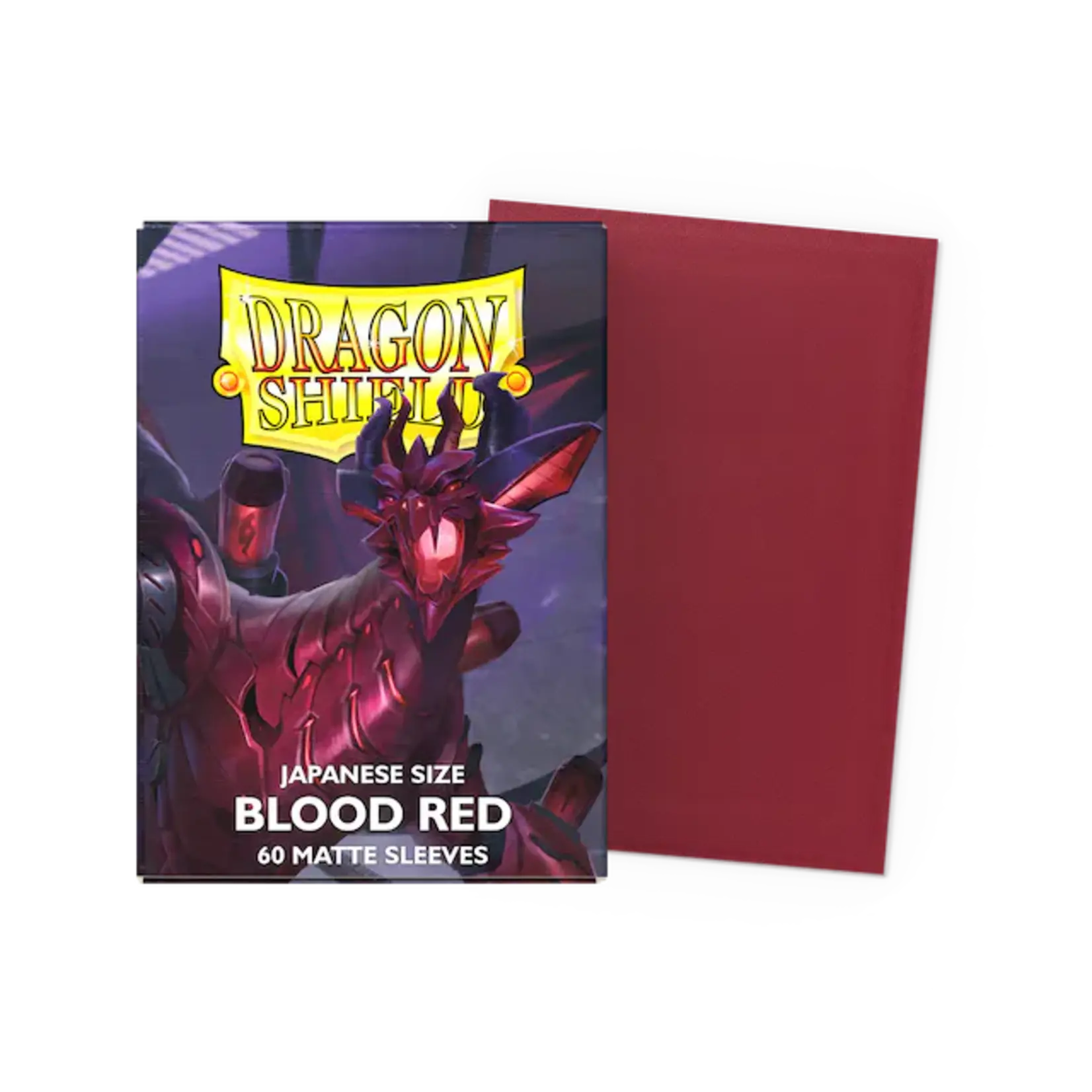 Dragon Shield Japanese Matte Sleeves - Blood Red 'Juusouken' (60 Sleeves)