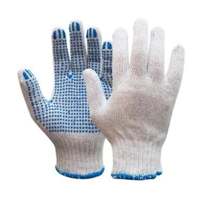 OXXA Knitter 14-241 Werkhandschoen polyester/katoen met PVC noppen (12 paar)