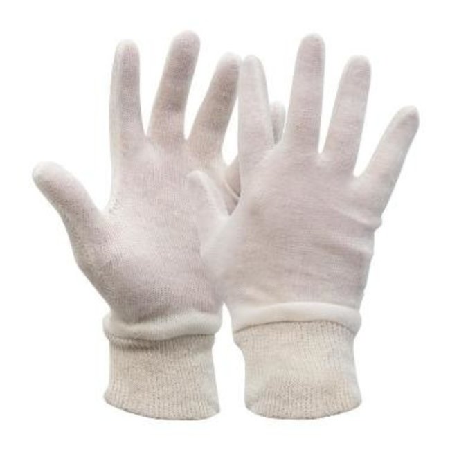 OXXA Knitter 14-061 Interlock handschoen herenmaat 100% katoen met manchet 280 gram (12 paar)