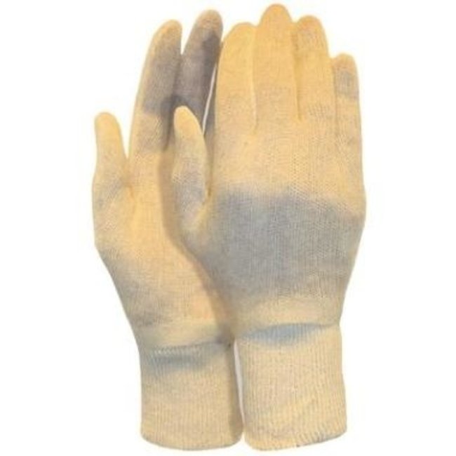 Interlock handschoen damesmaat 100% katoen (12 paar)