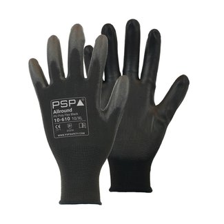 PSP PU Black (12 pairs) Work Glove 10-610 PSP