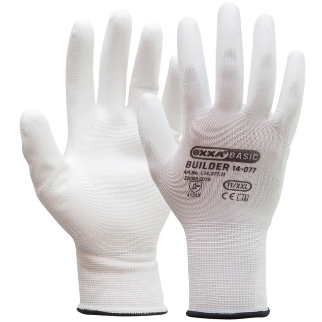 OXXA Builder 14-077 handschoenen Wit 12 paar
