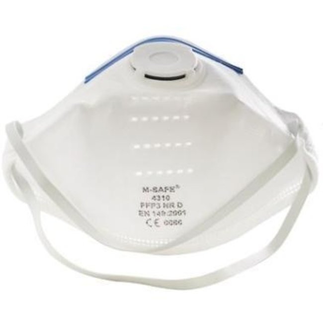 M-Safe Masque anti-poussière M-Safe 4310 FFP3 NR D avec soupape d'expiration
