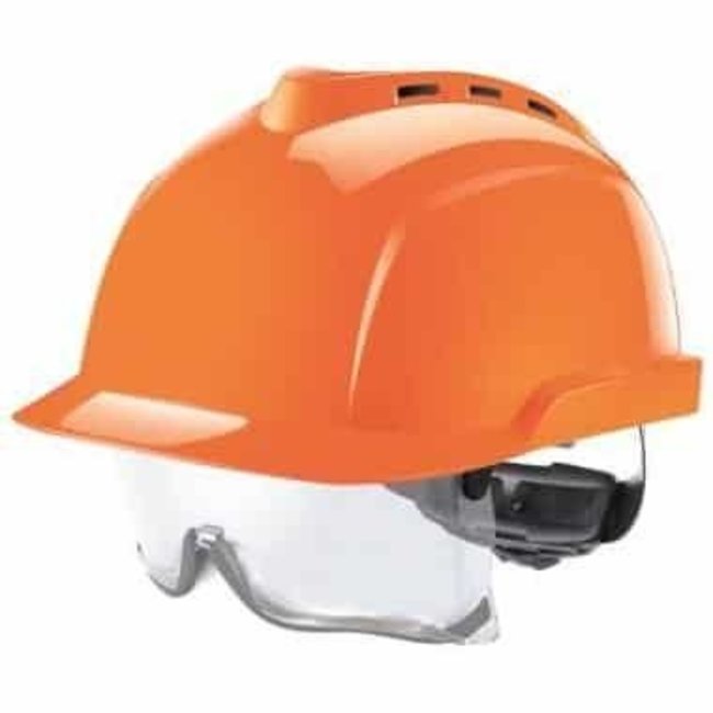 MSA V-Gard 930 geventileerde veiligheidshelm oranje