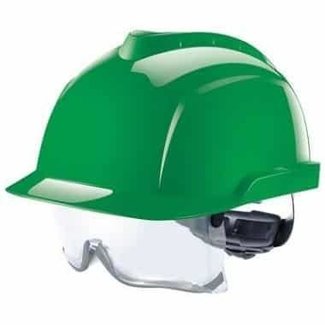 MSA MSA V-Gard 930 non-ventilated safety helmet green