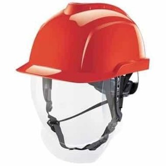 MSA MSA V-Gard 950 non-ventilated safety helmet red