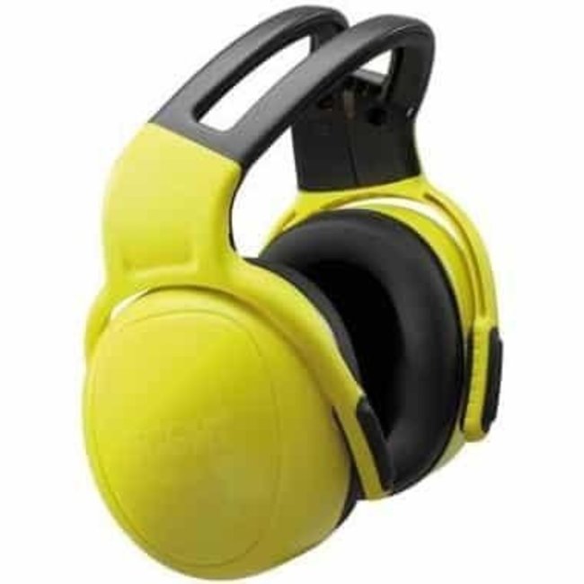 MSA left/RIGHT HIGH earmuffs with headband yellow