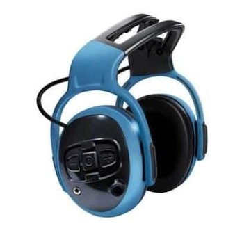 MSA MSA left/RIGHT CutOff Pro gehoorkap met hoofdband blauw