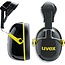 uvex K2 2600-202 earmuffs with helmet attachment black