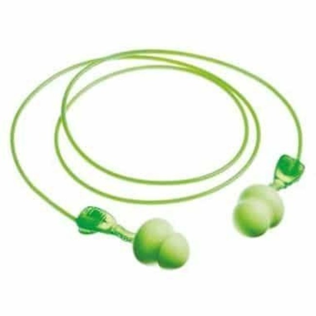 Moldex Twisters 6441 ear plug with cord fluo green