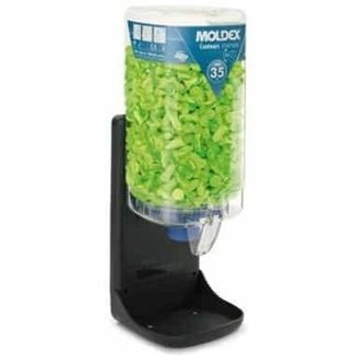 Moldex Moldex 745001 dispenser with 500 pairs of Contours earplugs lime