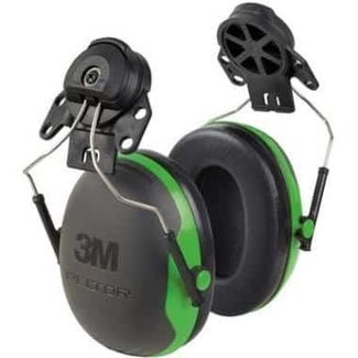 3M 3M Peltor X1P3 earmuffs with helmet attachment black/green