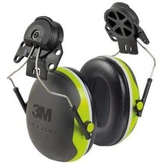 3M 3M Peltor X4P3 earmuffs with helmet attachment black/lime