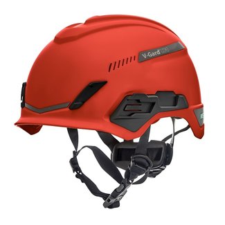 MSA MSA V-Gard H1 Trivent Alpine helmet red