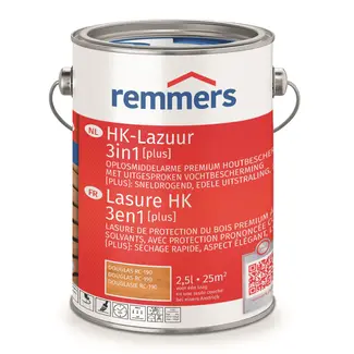 Remmers Remmers HK-lazuur Plus 3in1 Douglas (RC-190) 2,5 liter