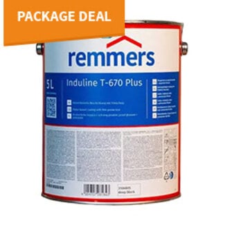Remmers Package deal Remmers beits T-670 Plus diepzwart (RAL 9005) 5 liter 10 stuks