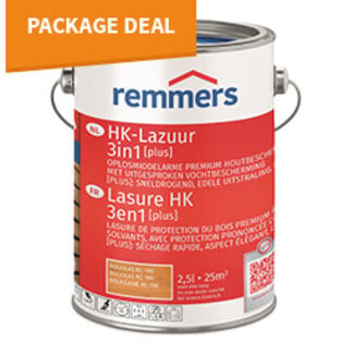 Remmers Package deal Remmers HK-lazuur Plus 3in1 Douglas - 2,5 liter (10 stuks)