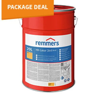 Remmers Package deal Remmers HK-lazuur Plus 3in1 Douglas - 20 liter (10 stuks)