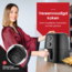 HGMD Airfryer XL - 5 Liter - Analoog - 1500W - 80 tot 200°C - Zwart