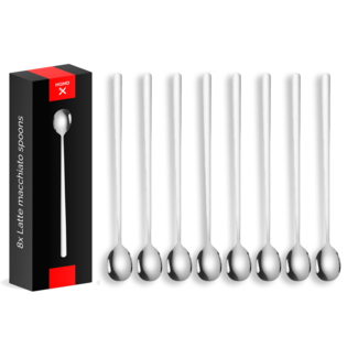 HGMD Latte macchiato lepels - 8 stuks - 17cm
