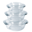 HGMD Ovenschalen set - 3 Delig - 700 ML - 1500 ML - 2000ML - Rond - Vaatwasserbestendig