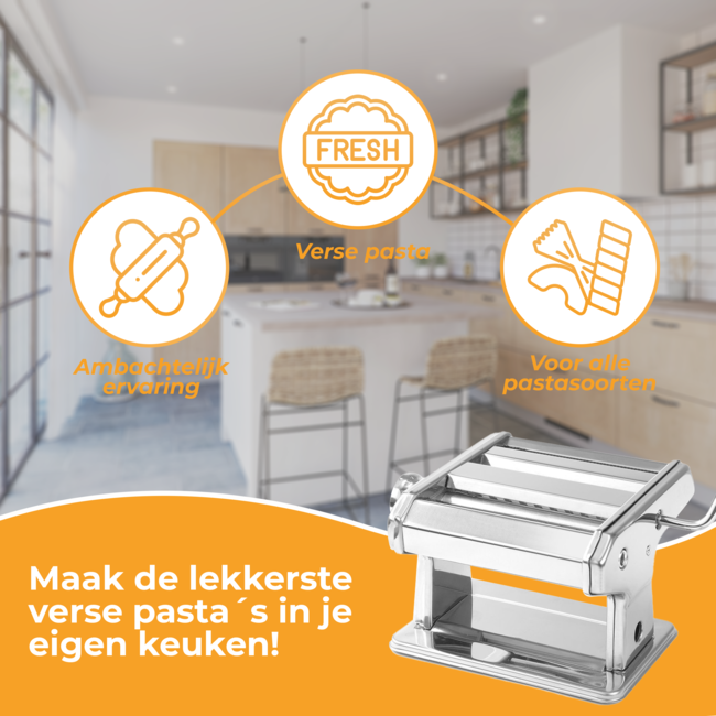 HGMD Pastamachine - Pastamaker - Pasta Machine - Maker - Pastamachines - RVS