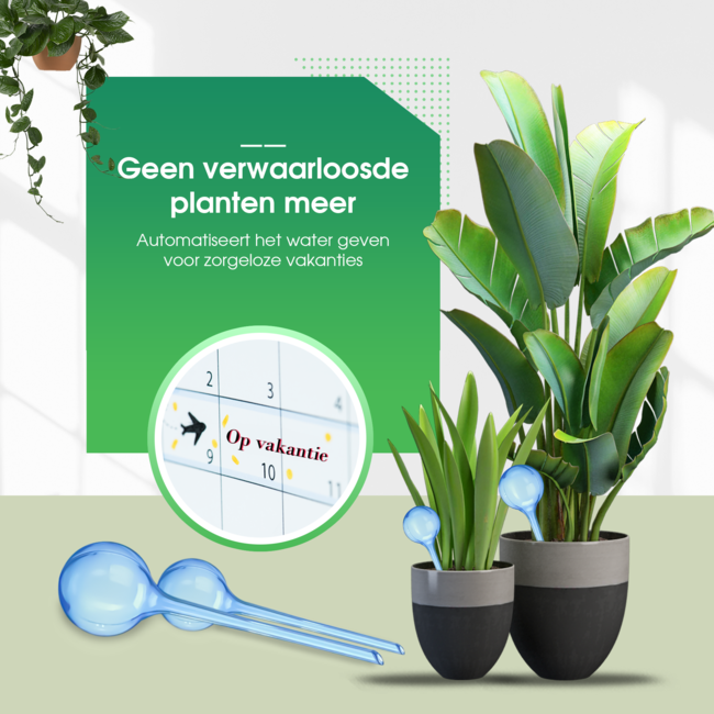HGMD Waterdruppelaar set van 8 stuks voor planten blauw - Blauw - Waterdruppelaar voor kamerplanten – Waterbol - Waterdruppelaar voor planten - Watergeefsysteem
