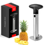 HGMD Ananassnijder - Pineapple Slicer Cutter - Ananas Snijder Schiller - Ananasboor Ananasschiller - RVS - Vaatwasser bestendig - Tijdbesparende snijder