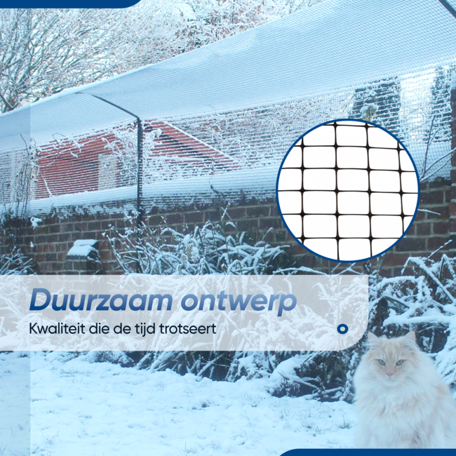 HGMD Kattengaas 1 x 10 meter inclusief ophang beugels