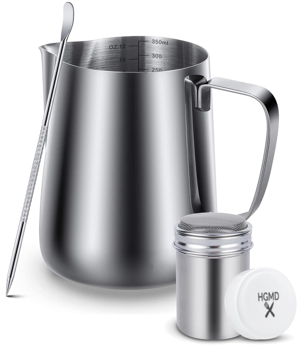 STARVAST 12 stuks melkkannetjes, porselein, 60 ml, kleine melkkan, espressogieter, 50 ml, opschuimkannetje, kleine espressokannetje, 60 ml, voor het opschuimen van melk, klein voor cappuccino latte