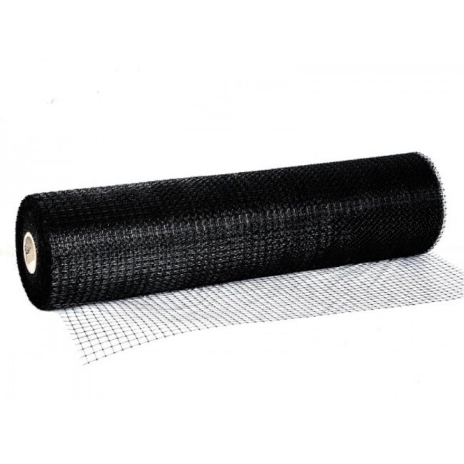 HGMD Kattengaas zwart 1,0 x 10,0 meter - Multifunctioneel toepasbaar gaas / kattennet