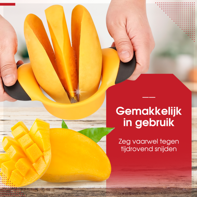 HGMD Mangosnijder - Kunststof - RVS - Vaatwasser bestendig
