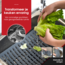 HGMD Gootsteenmat Grijs - 32 x 28,5 cm - Gootsteen Beschermer - Anti Kras - Keuken Accessoires - Siliconen