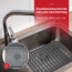 HGMD Gootsteenmat Grijs - 32 x 28,5 cm - Gootsteen Beschermer - Anti Kras - Keuken Accessoires - Siliconen