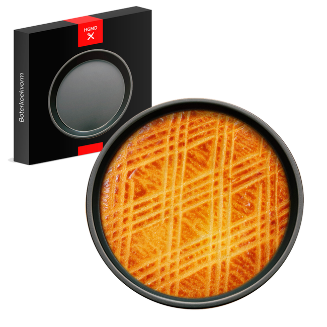 HGMD Boterkoekvorm Ø 25 cm - Inclusief 50 Bakpapiertjes - Rond