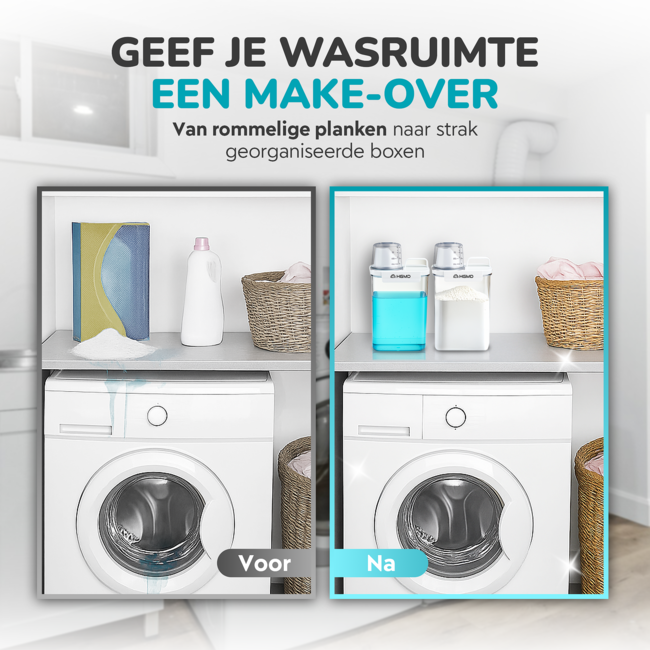 Waspoeder opbergdoos 2300 ml – 2 stuks